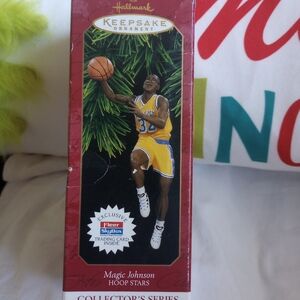 Hallmark 1997  Magic Johnson  NBA Lakers Christmas Ornament Figure Only No Card